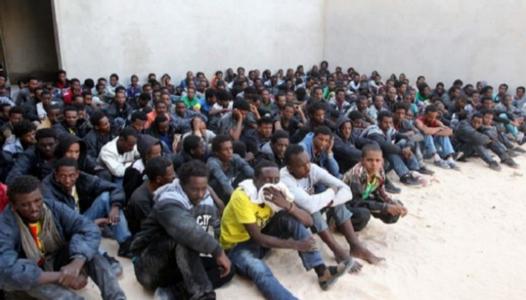 مهاجرون غير شرعيين في ليبيا 