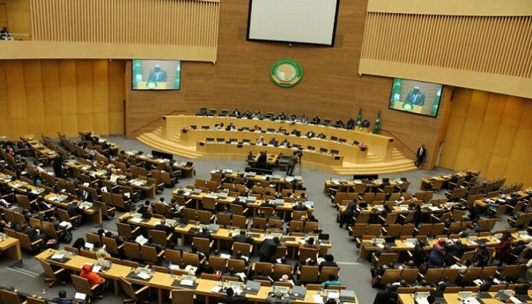 جانب من اجتماع سابق للاتحاد الأفريقي بأديس أبابا