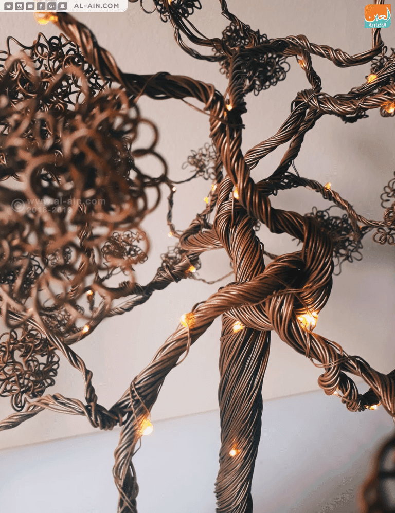 أحد أعمال الشاب الفلسطيني محمود النباهين