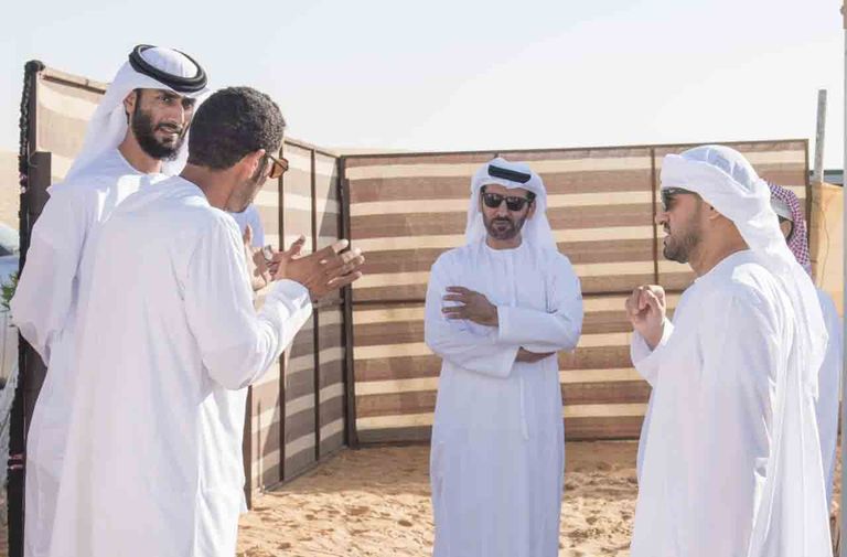 جانب من الزيارة التفقدية لمشروع "تلال سويحان" الترفيهي