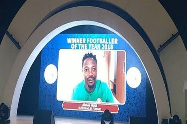 أحمد موسى أفضل لاعب في نيجيريا لعام 2018 أحمد موسى مهاجم منتخب نيجيريا