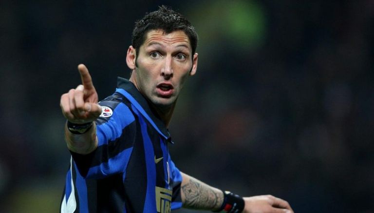 ماركو ماتيراتزي نجم الكرة الإيطالية الأسبق جيانلوكا مانشيني مدافع أتالانتا