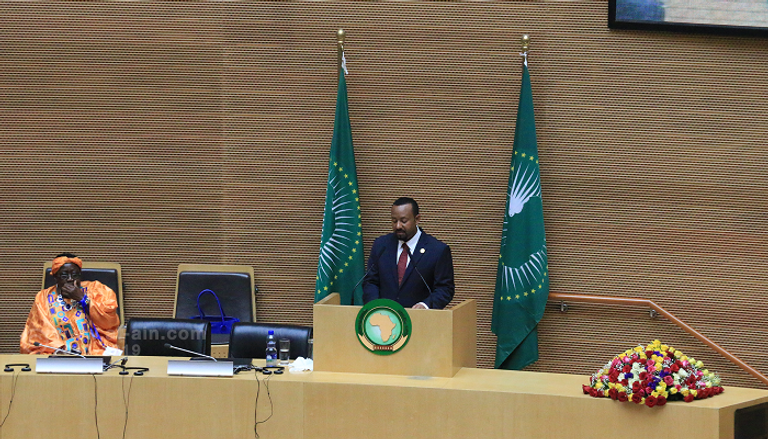  رئيس الوزراء الإثيوبي خلال كلمته أمام القمة الأفريقية