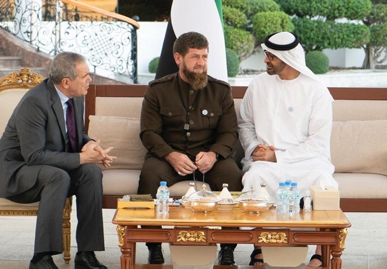 محمد بن زايد يستقبل الرئيس الشيشاني محمد بن زايد يستقبل الرئيس الشيشاني