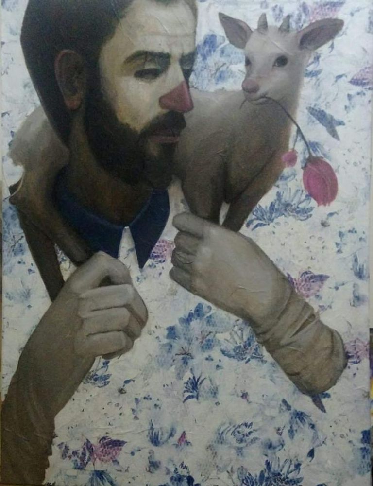 إحدى لوحات معرض "السرداب"