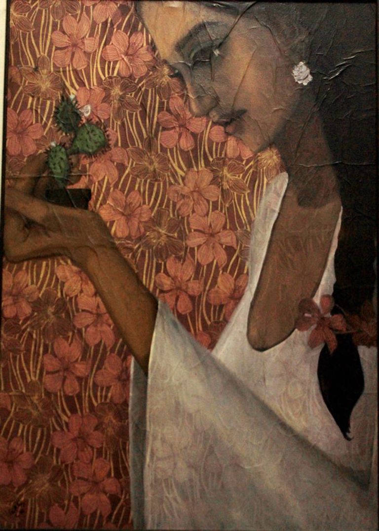 إحدى لوحات معرض "السرداب"