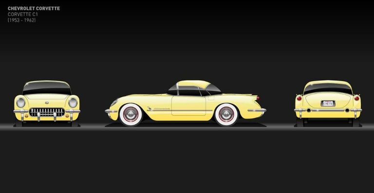 مراحل تطور موديل شيفروليه كورفيت 