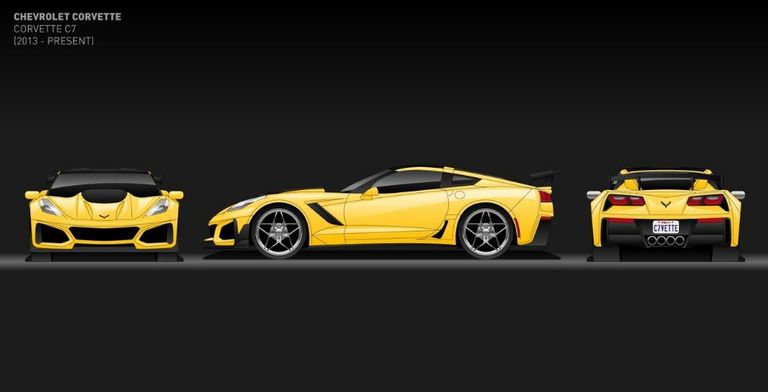 مراحل تطور موديل شيفروليه كورفيت 