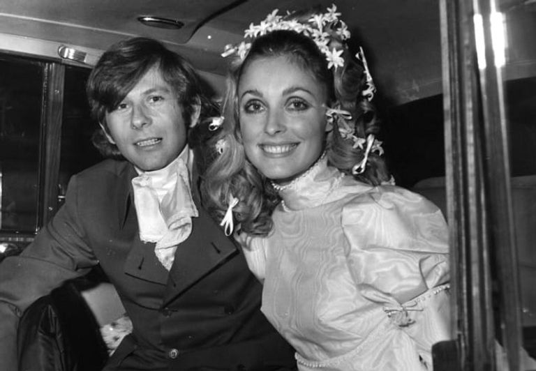 الممثلة الأمريكية الراحلة شارون تايت وزوجها- صورة أرشيفية