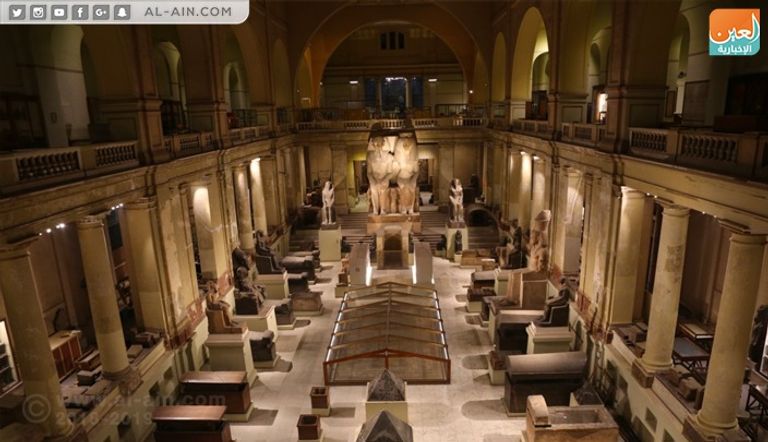 المتحف المصري بالتحرير خلال الاحتفالية