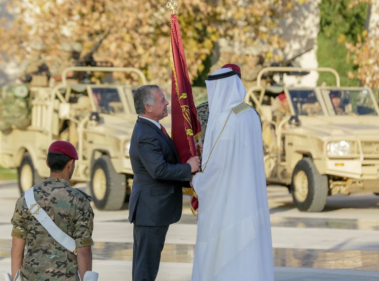 الشيخ محمد بن زايد آل نهيان والعاهل الأردني 