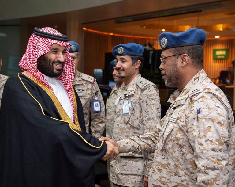 الأمير محمد بن سلمان بن عبدالعزيز آل سعود خلال الزيارة