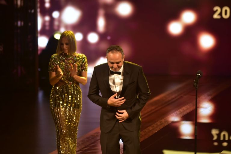 جانب من حفل افتتاح مهرجان القاهرة السينمائي الدولي 