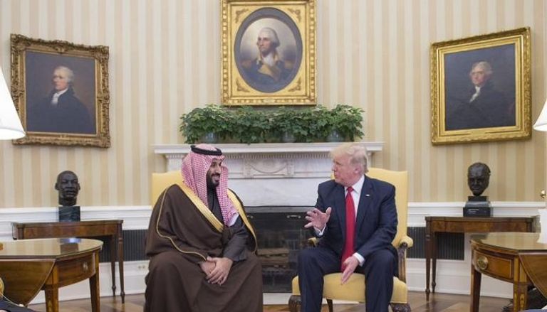 الأمير محمد بن سلمان والرئيس الأمريكي دونالد ترامب- أرشيفية