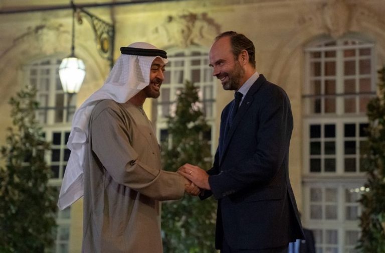 الشيخ محمد بن زايد آل نهيان و إدوارد فيليب