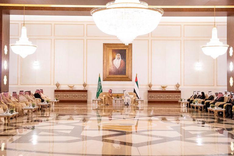 الشيخ محمد بن زايد آل نهيان والأمير محمد بن سلمان