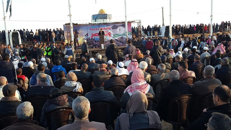 جانب من مسيرات العودة في قطاع غزة