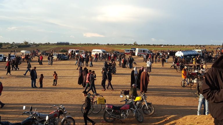 جانب من مسيرات العودة في قطاع غزة