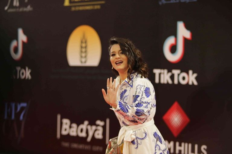 نجوم وضيوف الفيلم المصري "لاأحد هناك" على السجادة الحمراء