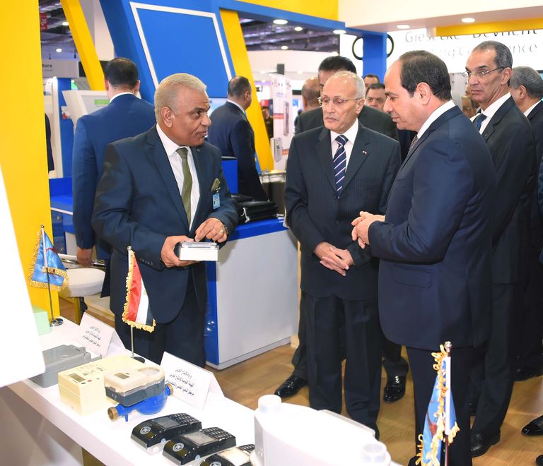 الرئيس المصري يفتتح معرض القاهرة الدولي للاتصالات