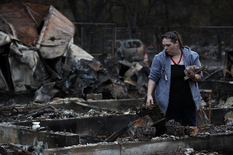 آثار حرائق غابات كاليفورنيا