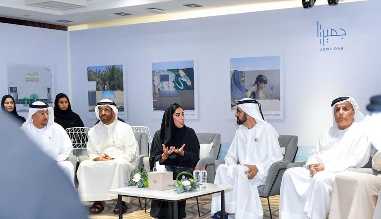 الشيخ محمد بن راشد آل مكتوم يشهد إطلاق "مشروع جميرا" 