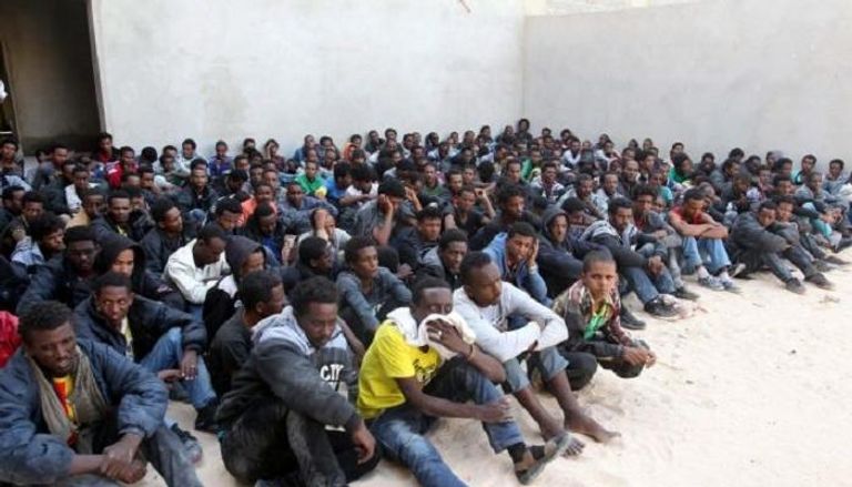 مهاجرون غير شرعيين في ليبيا - أرشيفية 