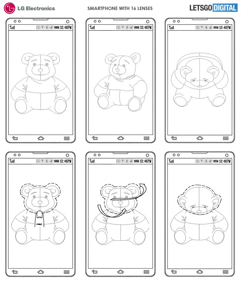 "إل جي" تحصل على براءة اختراع لهاتف بـ16 كاميرا
