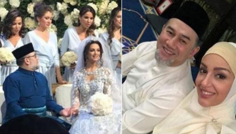 سلطان ماليزيا يتزوج ملكة جمال موسكو