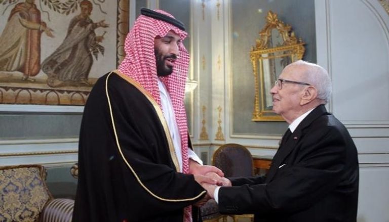 ولي العهد السعودي والرئيس التونسي