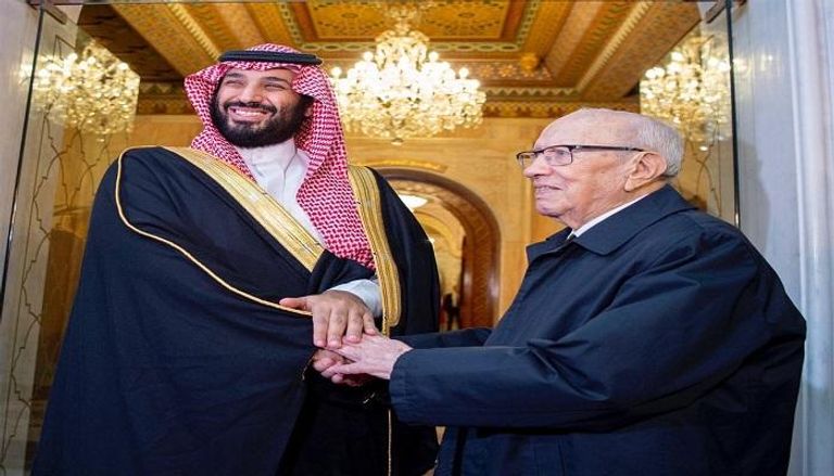 الأمير محمد بن سلمان والرئيس التونسي 