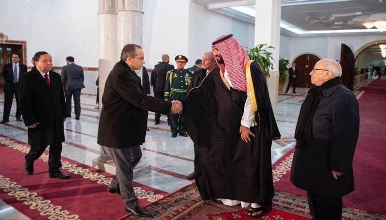 ولي العهد السعودي في ضيافة الرئيس التونسي