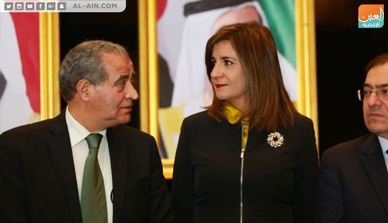 السفير الإماراتي بالقاهرة جمعة مبارك الجنيبي وزاهي حواس عالم الآثار