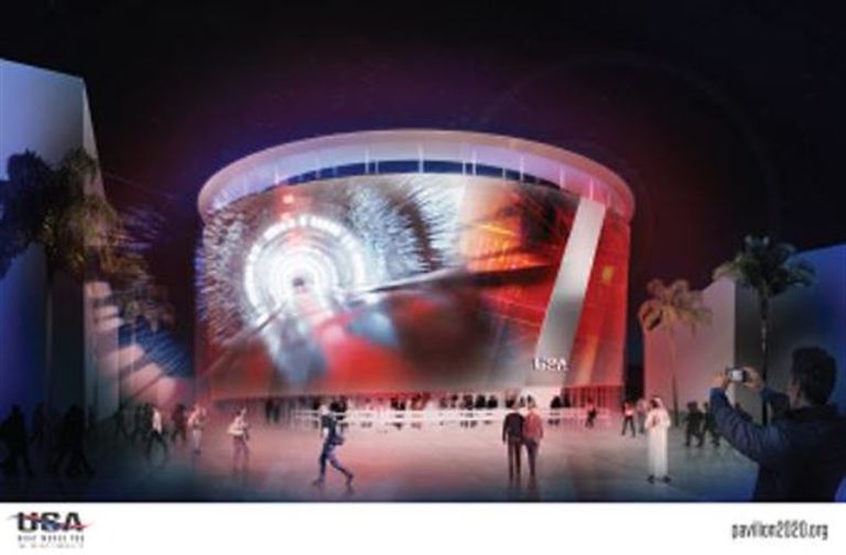 صورة توضيحية لما سيكون عليه جناح أمريكا في إكسبو 2020