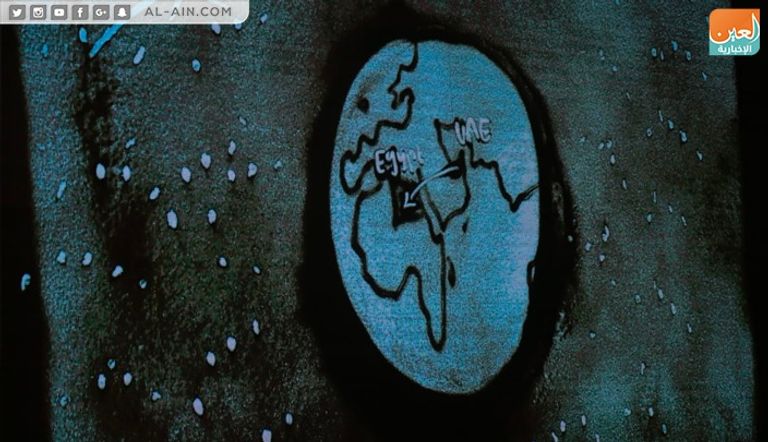 السفير الإماراتي بالقاهرة جمعة مبارك الجنيبي وزاهي حواس عالم الآثار