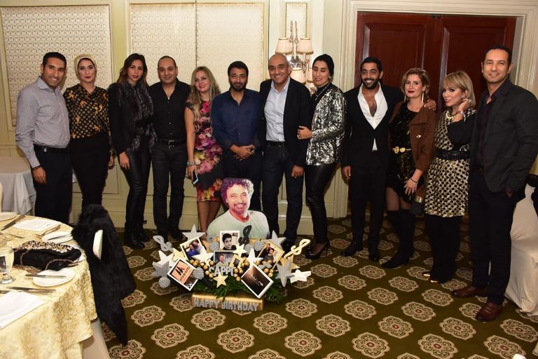 الفنان حميد الشاعري مع نجوم الأغنية المصرية