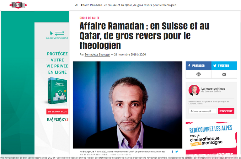 طارق رمضان حفيد مؤسس الإخوان خلال فعاليات في قطر- أرشيفية