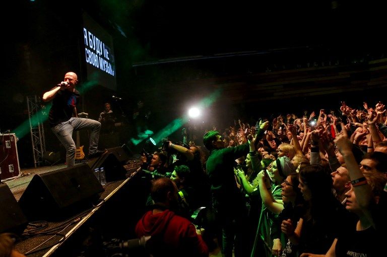 حفل جماهيري كبير لمغني الراب في روسيا