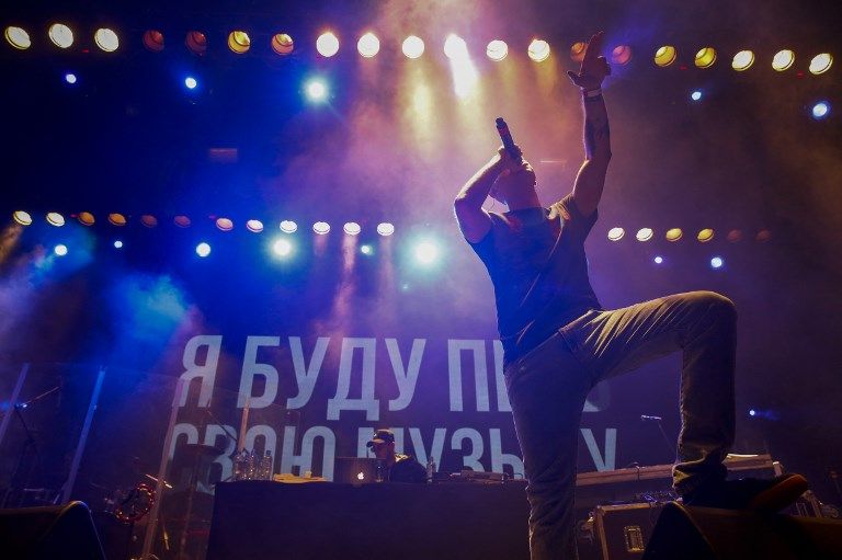 حفل جماهيري كبير لمغني الراب في روسيا