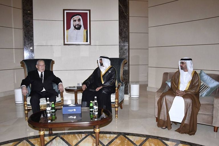 رئيس أركان الجيش الجزائري في دولة الإمارات العربية المتحدة مستشار الشؤون الرئاسية بدولة الإمارات ورئيس أركان الجيش الجزائري