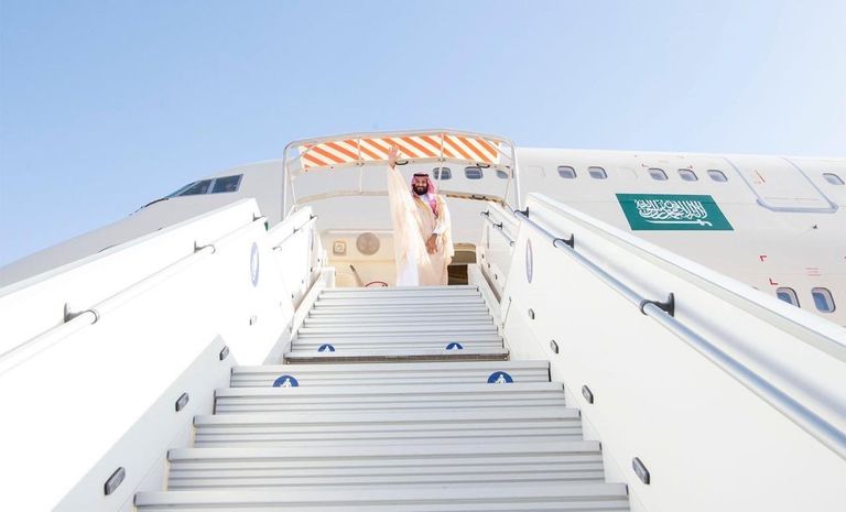 ولي العهد السعودي يغادر موريتانيا