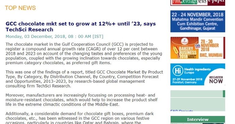 تنامي استهلاك الشوكولاتة بين الخليجيين