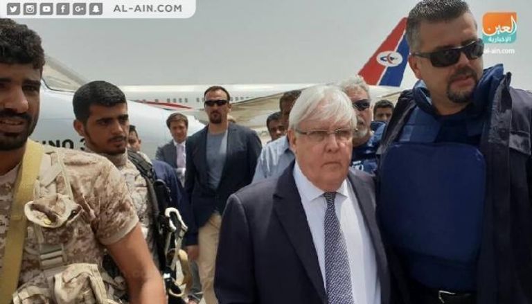 المبعوث الأممي إلى اليمن خلال زيارته ميناء الحديدة مؤخرا