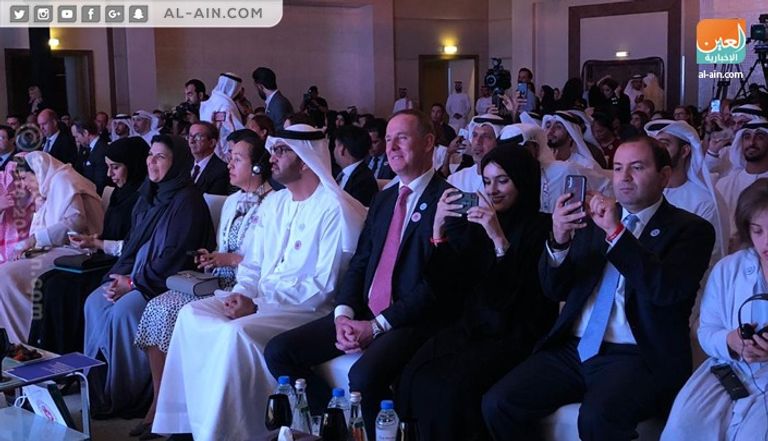 ريم الهاشمي خلال كلمتها بالمؤتمر الصحفي