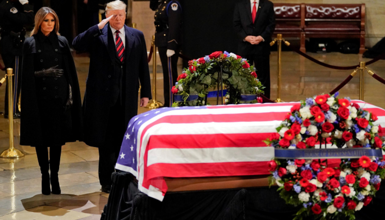 جنازة رئيس الولايات المتحدة الأمريكية الأسبق جورج بوش الأب