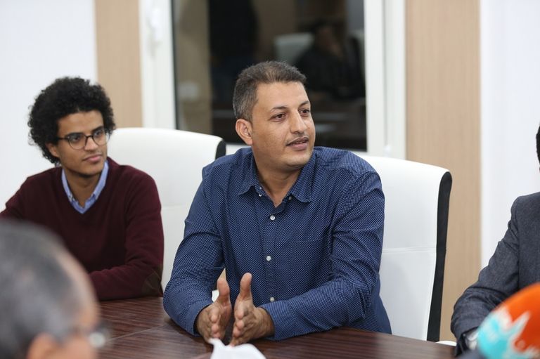 الممثلة المصرية إلهام شاهين خلال ندوة 