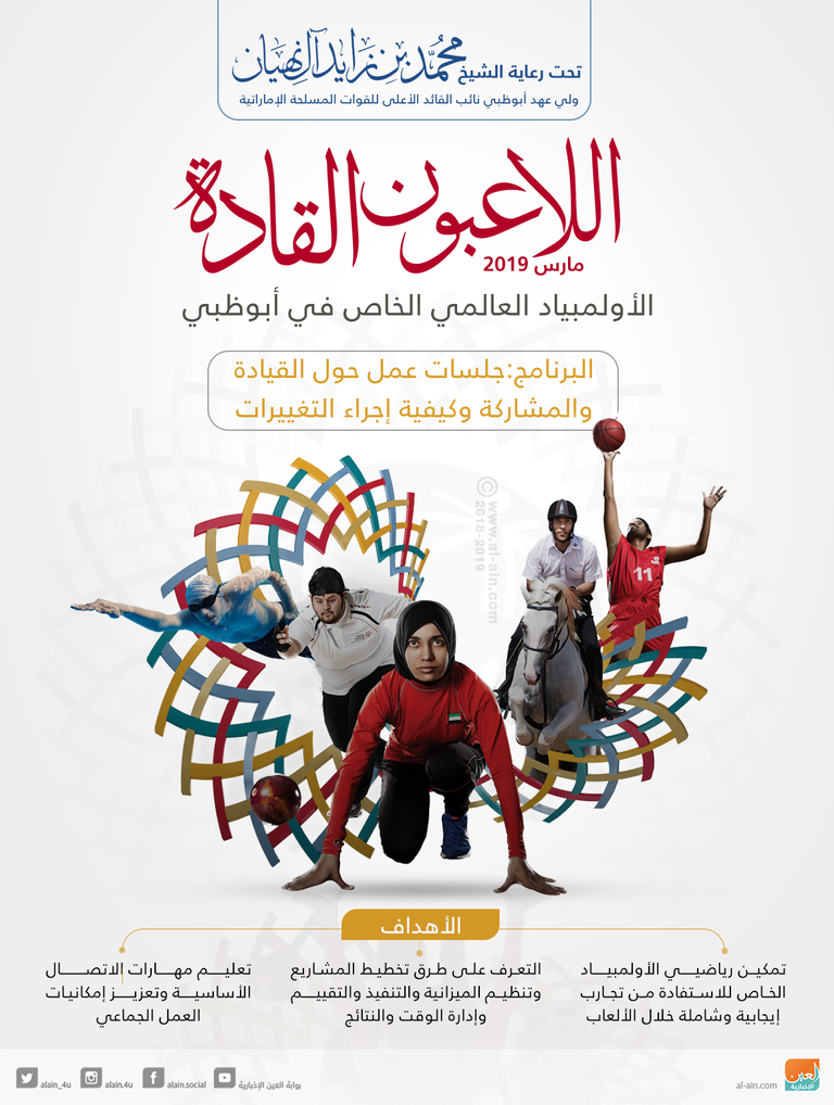 برنامج "اللاعبون القادة" للأولمبياد العالمي الخاص بأبوظبي