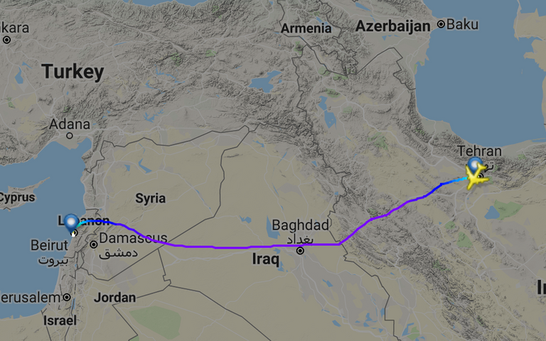 طيران فارس قشم الإيراني ينقل الأسلحة للجماعات الإرهابية