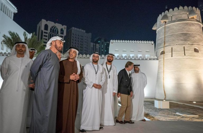 جانب من افتتاح منطقة الحصن