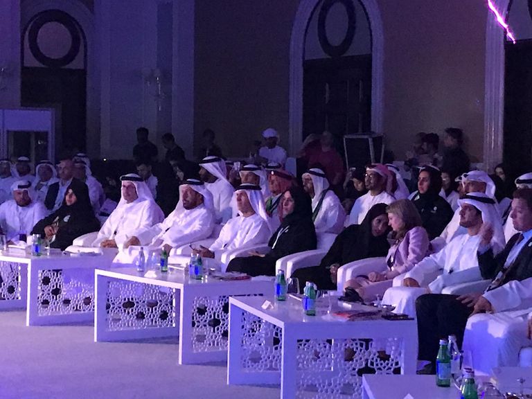 حصة بوحميد خلال ملتقى أبوظبي عاصمة التطوع ٢٠٢٠